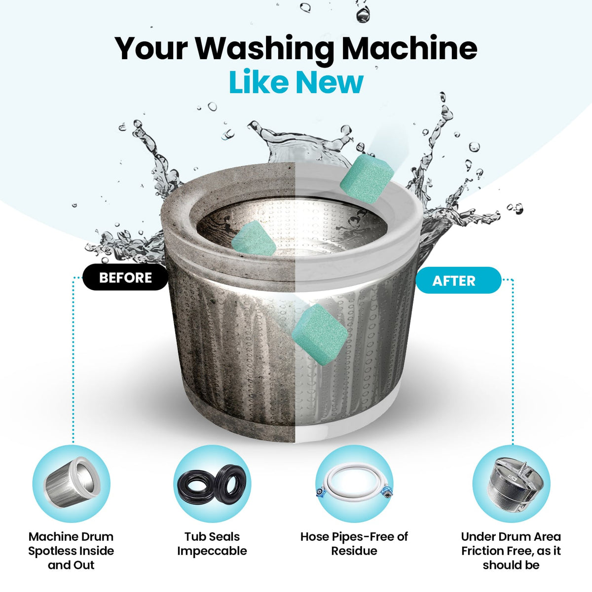 HapMax Washing Machine Cleaner