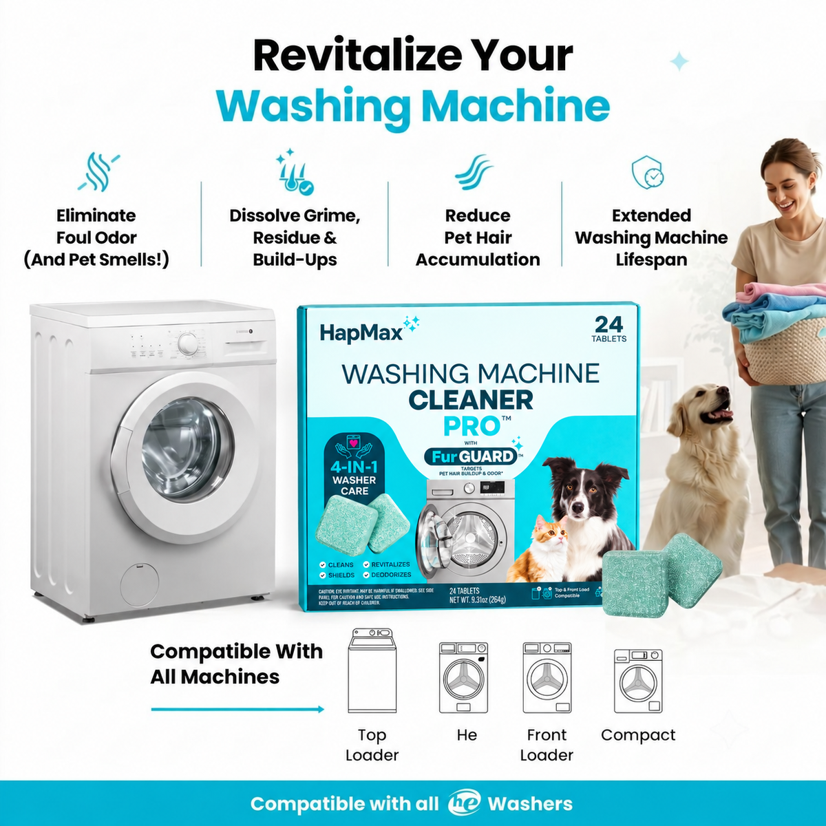 HapMax Washing Machine Cleaner